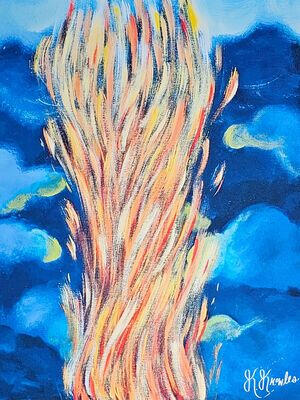 Pillar of Fire - Exodus 13:21-22 - God guides us and never leaves us.